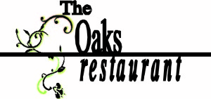 The original logo for The Oaks Restaurant