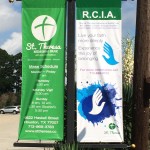 Vertical Pole Banners for St. Theresa Church